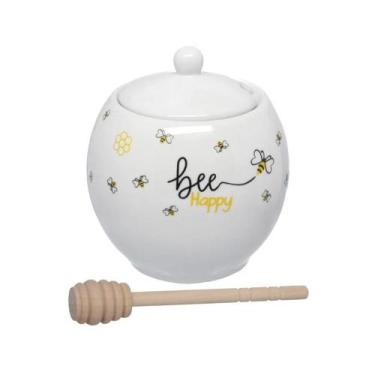 Imagem de Meleira Honey em Porcelana/Bambu 10cm 350ml - Hauskraft - haüskraft