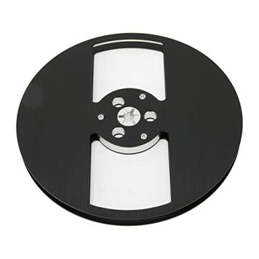 Imagem de Generic 1/4 7 -polegada de Rolo Vazia, 2 Abridor de Ruído de Baixa Inundação, Placa de Liga de Alumínio Vazia para Toca de Fita de Carretel (Preto)