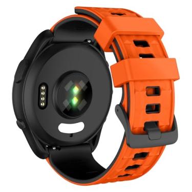 Imagem de OVERSTEP Pulseira de relógio Garmin Forerunner 265/Forerunner 255, pulseiras de substituição de silicone macio de 22 mm para relógio inteligente Venu 2 Venu 3/Vivoactive 4/Coros Pace 3/Apex 2 Pro/Apex