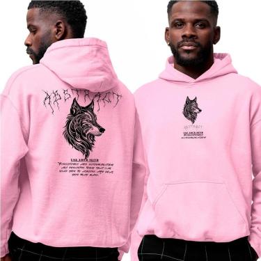 Imagem de Blusa Moletom Com Capuz‎ Lobo Dark Persistence Your Mind-Unissex