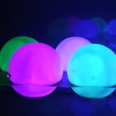 Imagem de XUXHOU Luz de Bola LED RGB, Lâmpada de Esfera Colorida de 40 Cm de Bola Luminosa Inflável Com Controle Remoto para Decoração Externa Em Interior (Cor variada)