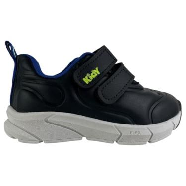 Imagem de Tênis Infantil Menino Kidy Respitec Calce Fácil Leve (Preto, BR, Criança de 4 a 8 anos, Numérico, 23)