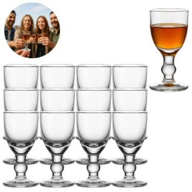 Imagem de 12 Mini Taças Copo Dose De Vidro Shot Licor Drink Bar 12ml - Freecom