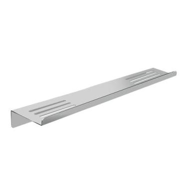 Imagem de Prateleira Suporte Duplo Para Banheiro Grega Aço Inox 40cm - Grego Met