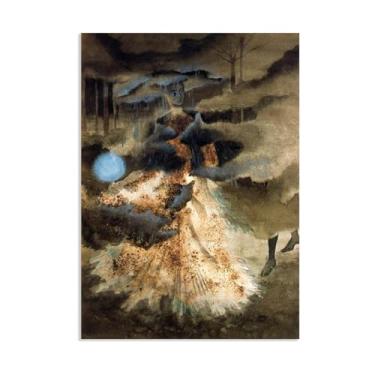 Imagem de SDYJ6GSW Tela Remedios Varo impressões arte de parede I'll pass them apart pinturas famosas em tela surrealismo pôsteres Imagem para quarto decoração de casa Remedios Varo decoração de parede 100 x 70