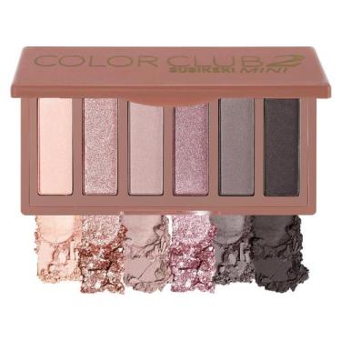 Imagem de Paleta de sombras SUSIKEKI Mini Naked 6 cores com espelho