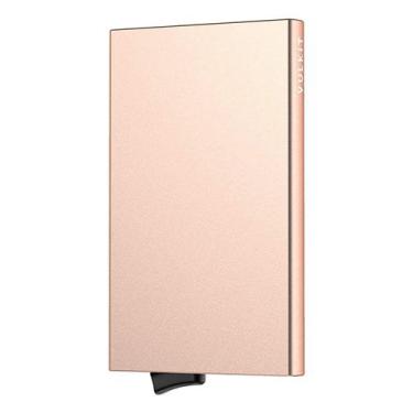 Imagem de Carteira pop-up VULKIT Slim, minimalista, com bloqueio de RFID, champa