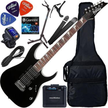 Imagem de Kit Guitarra Ibanez Gio Grg-170Dx Hsh Black Night Bkn Gx03
