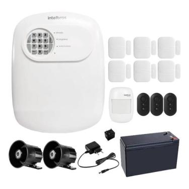 Imagem de Kit Alarme Intelbras ANM 24 NET com 7 Sensores Sem Fio e 2 Sirenes
