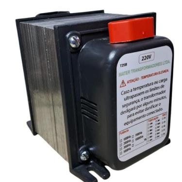 Imagem de Autotransformador 2000va Bivolt 110v 220v Com Sensor Térmico - Mater T