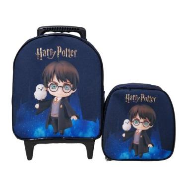 Imagem de Kit Mochila Escolar Harry Potter Tamanho Baby Menino - DB