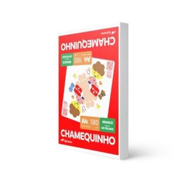 Imagem de Papel Sulfite A4, Chamex, 29882, Chamequinho, 180 gramas, Branco, International Paper, 50 Folhas