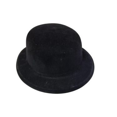 Imagem de Kit 2 Chapéus Preto Fantasia Chaplin Plástico E Veludo