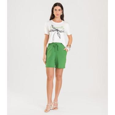 Imagem de Shorts Adulto Feminino Infinita Cor Verde, P, Verde