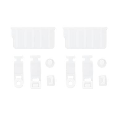 Imagem de LT Easiyl 2 conjuntos de plugues de silicone para console de jogos compatíveis com o novo 3DS 3DSLL XL 3DS 2DS branco