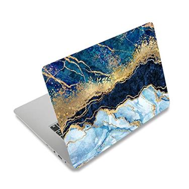 Imagem de ArtSo Decalque adesivo para laptop, 12" 13" 13,3" 14" 15" 15,4" 15,4" 15,6" Laptop Universal Netbook PC Notebook Vinil Reutilizável Skin Sticker Cover Art Case Protector Personalizado, Mármore Azul