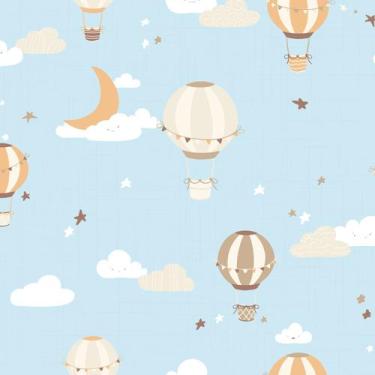 Imagem de Papel de Parede Balões para Quarto de Bebê 57x270cm - Quartinhos