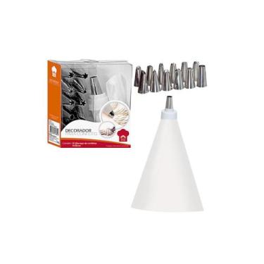 Imagem de Kit Confeiteiro 12 Bicos Inox Decorar Cupcakes - Art House