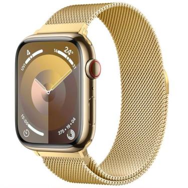 Imagem de Pulseira de relógio BRG Milanese Loop em aço inoxidável 38-49 mm Apple