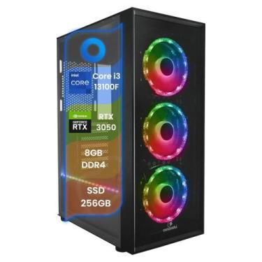 Imagem de PC Gamer TOP Concórdia Processador i3 13100F 8GB SSD 256GB Placa RTX 3