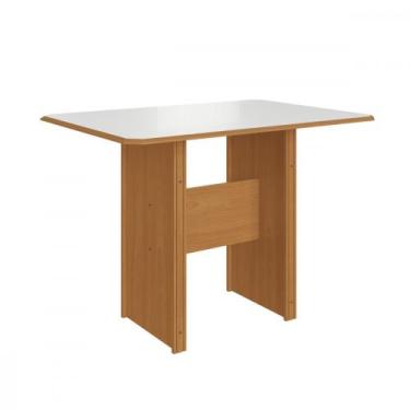 Imagem de Mesa de Jantar Evora 110x76cm Freijo com Off White Indekes, Freijo com