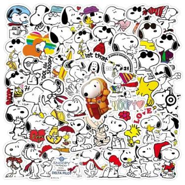 Imagem de Adesivos De Cachorro Snoopy Para Crianças, 50 Peças Para Laptop, Skate