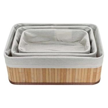 Imagem de Kit Com 3 Organizadores De Bambu Yikasa