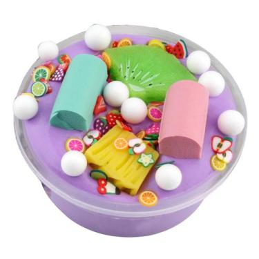 Imagem de New Fruit Banana Algodão Mud Puff Slime-putty Scented Stress Kids-clay