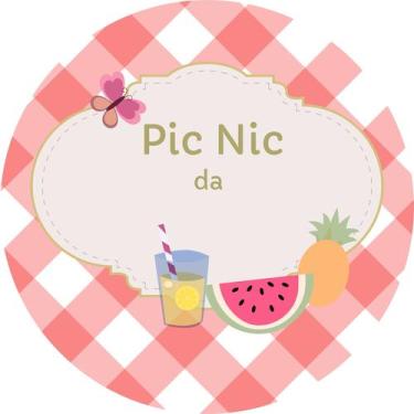 Imagem de Painel de Lona Redondo Picnic  Xadrez Para Nome - Fabrika De Festa, 19