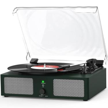 Imagem de Toca-discos de vinil Udreamer Vintage Portable com Bluetooth