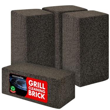 Imagem de Stock Your Home Tijolo de Limpeza para Churrasco (4 peças) - Pedra de Limpeza de Churrasco Robusta - Pedra-pomes para Superfícies Planas e Chapas para Grelhar - Limpador de Grelhador Blackstone