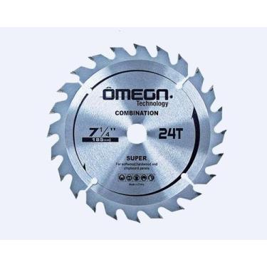 Imagem de Disco Serra Circular 184mm 7.1/4 Pol 24d Furo 20mm Madeira - OMEGA