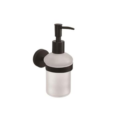 Imagem de Toalheiro de aço inoxidável preto fosco para parede, toalheiro, saboneteira, suporte para papel higiênico, ganchos para toalhas, acessórios de banheiro opcionais, dispensador de sabão