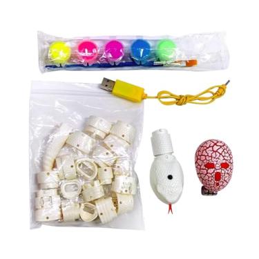 Imagem de JunZheHub Brinquedo para Gatos Faça Você Mesmo com Controle Remoto, Brinquedo para Gatos, Presente de Brincadeira, Movimento Rápido, Recarregável Por USB, Cascavel