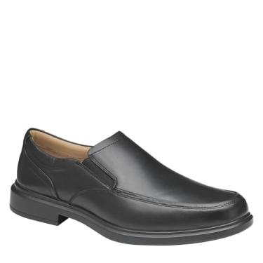 Imagem de Johnston & Murphy Stanton 2.0 Moc Venetian Tênis masculino – Mocassins de couro para homens, mocassins casuais masculinos, Preto à prova d'água de grão integral, 42