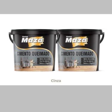 Imagem de Kit 2und Cimento Queimado Maza Cinza 5,6kg Premium