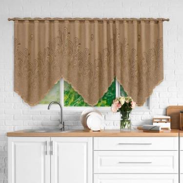 Imagem de Cortina Bando Renda Cascata Cozinha Tulipa 2,65x1,00 Sortida - Beija F