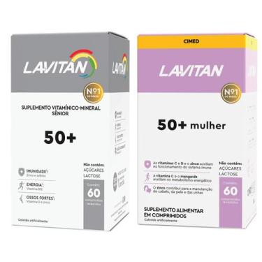 Imagem de Kit Vitalidade 50+ Homem e Mulher 60 Comprimidos Senior - Cimed