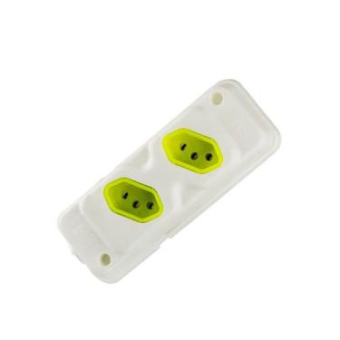 Imagem de Régua Elétrica para Extensão com 2 Tomadas - 10/20A - Reforçada - CIRI