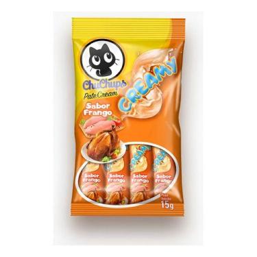 Imagem de Petisco Gatos Chuchups Creamy Sabor Frango 60g (4x15g) - TexPets