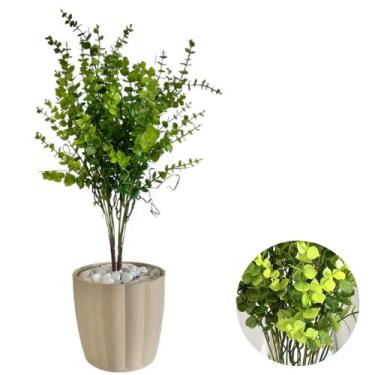 Imagem de Eucalipto Artificial Com Vaso Moranga Decoração Casa - PlantaImport, V