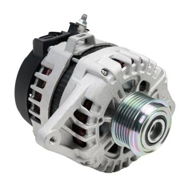 Imagem de Gerador alternador AC compatível com Soul 2017-2019 Rio 2018-2019 Seltos 2021 Accent 2018-2019 1.6L 12V 130A Polia de embreagem de 6 sulcos no sentido horário substituir 2626125 373002B970