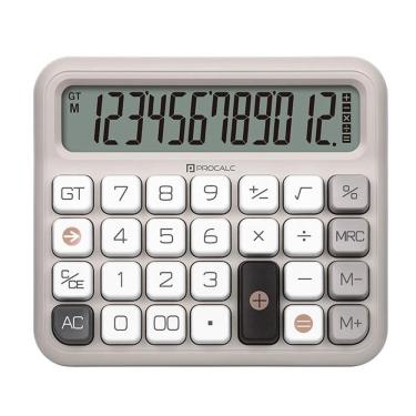Imagem de Calculadora de mesa 12 dígitos PC315-GY Cinza - Procalc