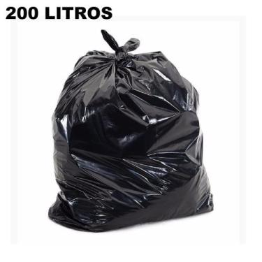 Imagem de Saco de lixo - preto - 200 litros - p07 - 100 unidades - IRPLAS