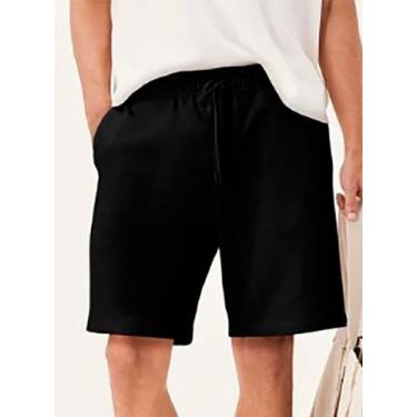 Imagem de Bermuda Moletom Hering 4G2Y Masculina Com Bolsos Algodão T. P/XXG, XG,