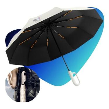 Imagem de Guarda Chuva Automatico Reforçado Contra Vento Fibra Carbono - Inboxmo