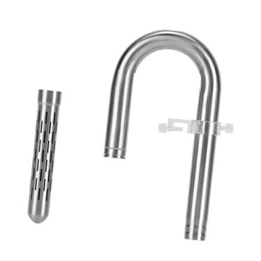 Imagem de ＡＷＨＡＯ Conector de Tubo de Filtro de Aquário, Tubo de Extensão à Prova de Vazamento, Tubo de Entrada para Tanque de Plantas Aquáticas, Acessório de Metal Par, 20 Entrada de água