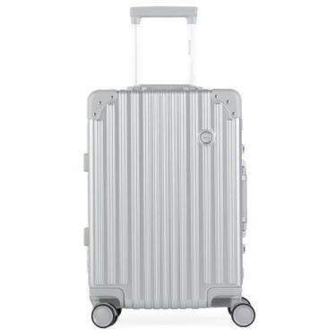 Imagem de Mala de Bordo de Policarbonato 4 Rodas Kyoto II Prata - Bagaggio, P