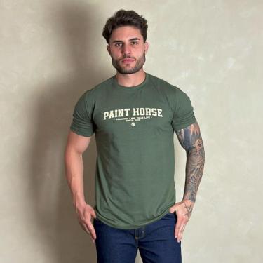 Imagem de Camiseta Masculina Country Verde Original Agro Paint Horse, P