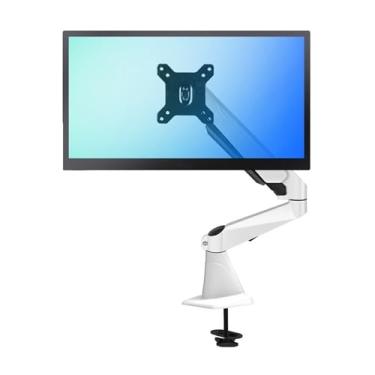 Imagem de Suporte para monitor único, suporte de monitor de mola a gás com braçadeira, braço de monitor único totalmente ajustável, compatível com telas de 15 a 27 polegadas, comporta até 8 kg, suporte para